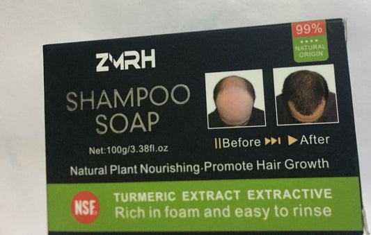 Machalashop ZMRH Shampooing Soap | Contre l'Alopécie - la Calvitie - Favorise la Croissance des Cheveux -  A base de Plantes Naturelles Nourrissantes